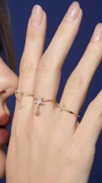 Anel Terço com Brilhantes - Imagem 2