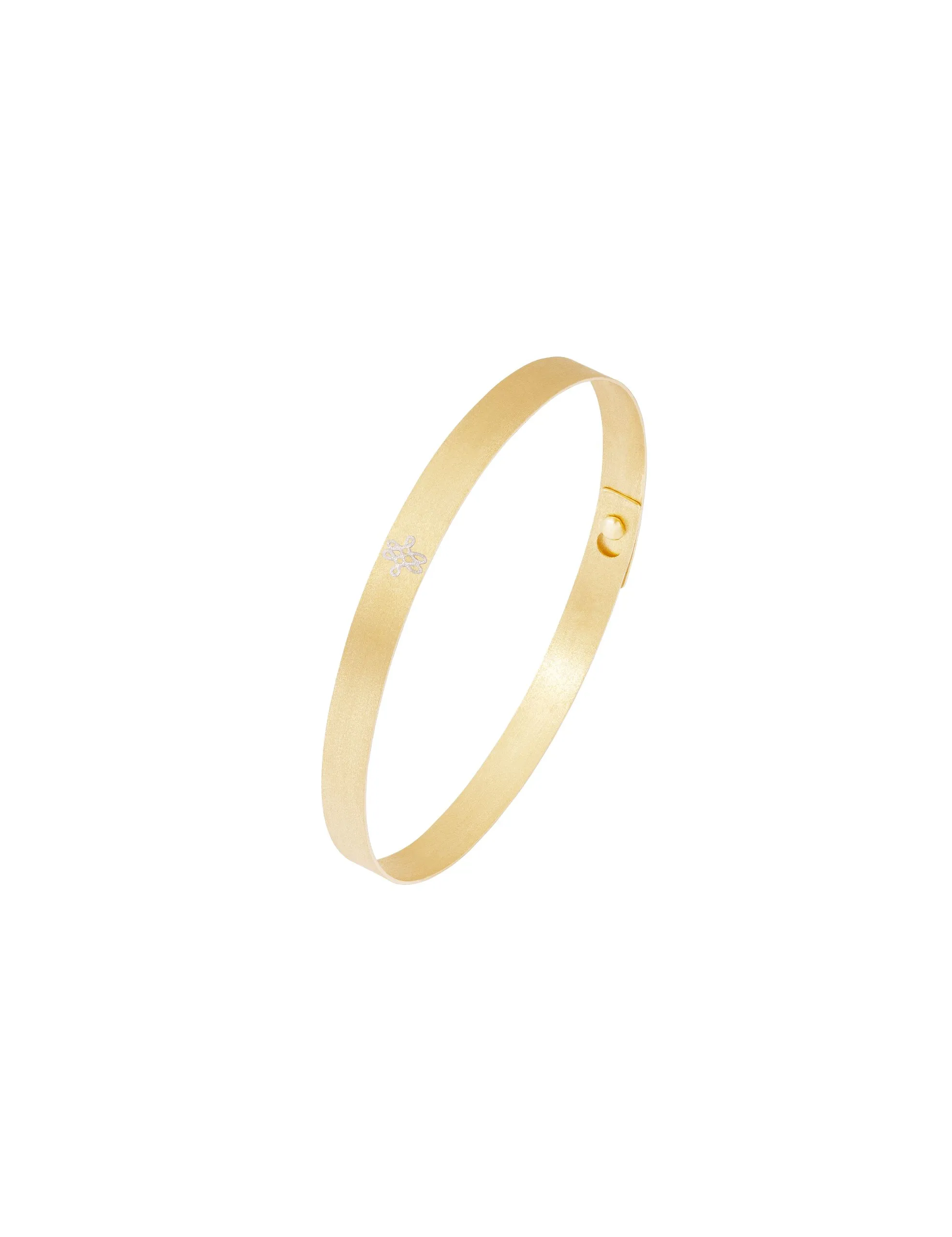 Bracelete Lamina Ouro Amarelo P Still Bracelete Lâmina Simples Ouro Amarelo P - Imagem 1