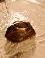 Bracelete Lâmina Simples Ouro Amarelo M - Imagem 3