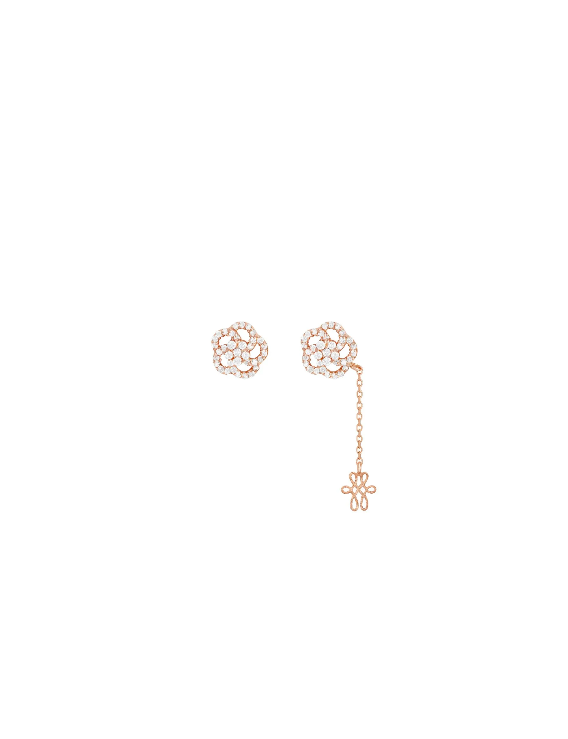 Brinco Buquê Ouro Rose M Still Brinco Buquê Ouro Rose M - Imagem 1