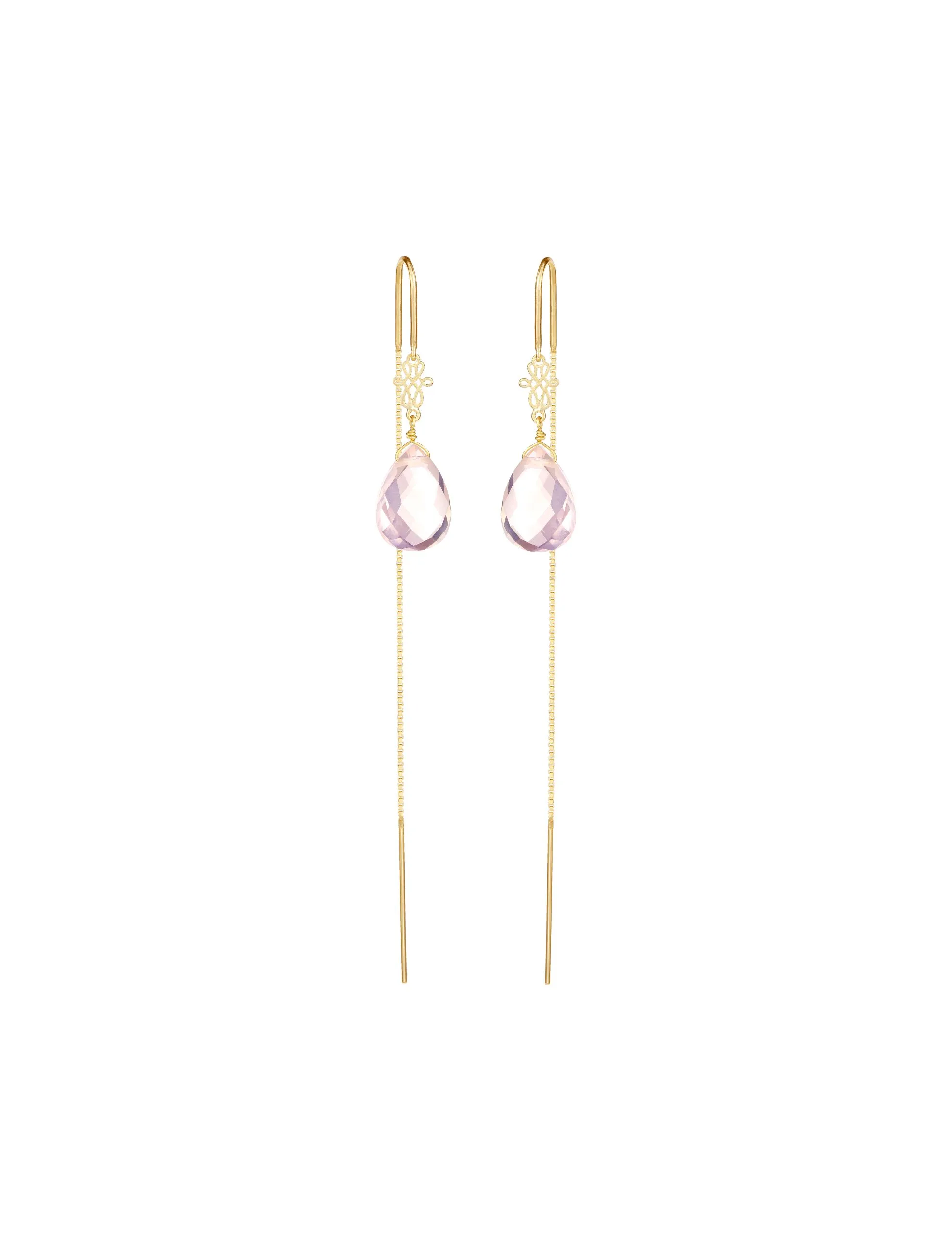 Brinco Capri Quartzo Rosa P Still Brinco Capri Quartzo Rosa P - Imagem 1