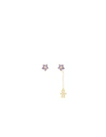 Brinco Flor Lis Tanzanita Petit