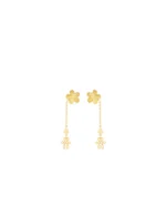 Brinco Mauve Ouro Amarelo M