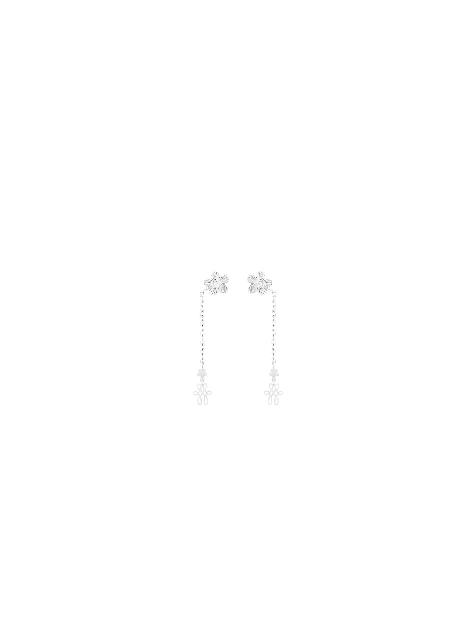 Brinco Mauve Ouro Branco P Brinco Mauve Ouro Branco P - Imagem 1
