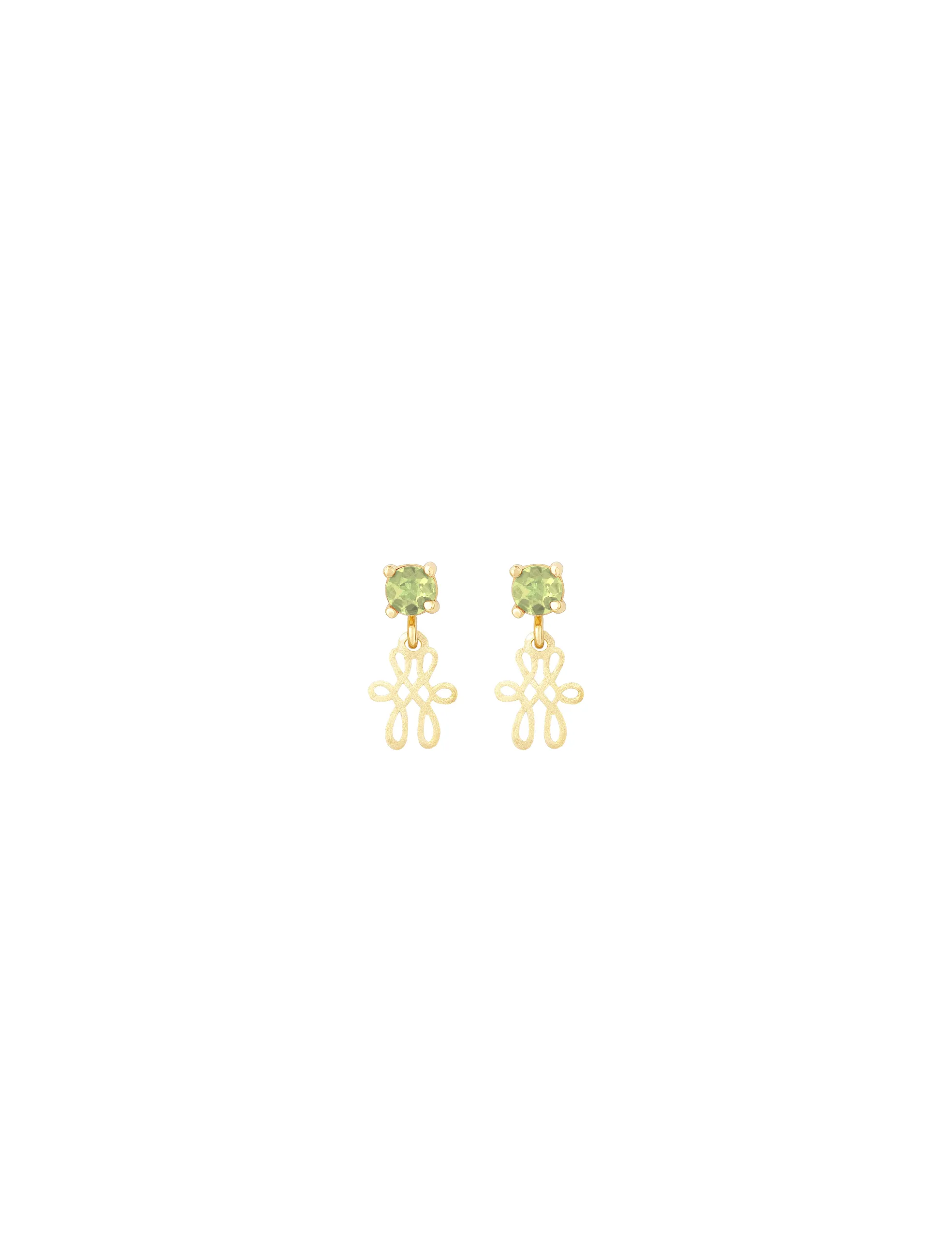 Brinco Primavera Bromélia Peridoto Still Brinco Solitário Primavera Bromélia - Imagem 1