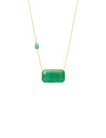 Colar Esmeralda Retangular GG