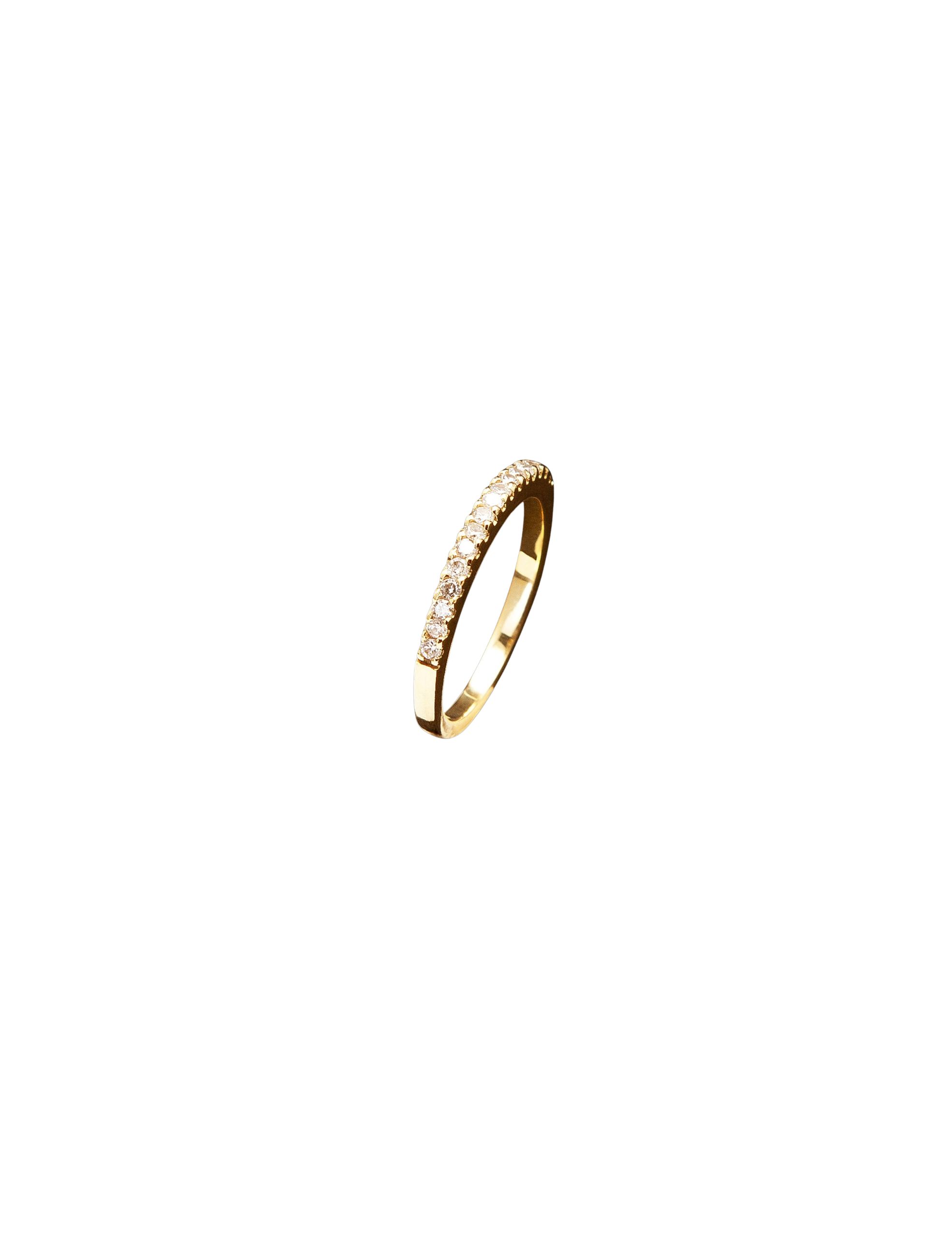 Design sem nome - 2026-04-23T095600.881 Meia Aliança 16 Brilhantes Ouro Amarelo - Imagem 1