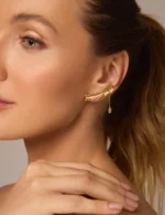Ear Cuff Borboleta Arredondada M Esquerdo - Imagem 2
