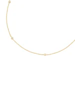 Colar Elo Português Espaçado 9 Brilhantes