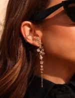 Piercing Cheio de Florzinha Ouro Rose Direito - Imagem 2
