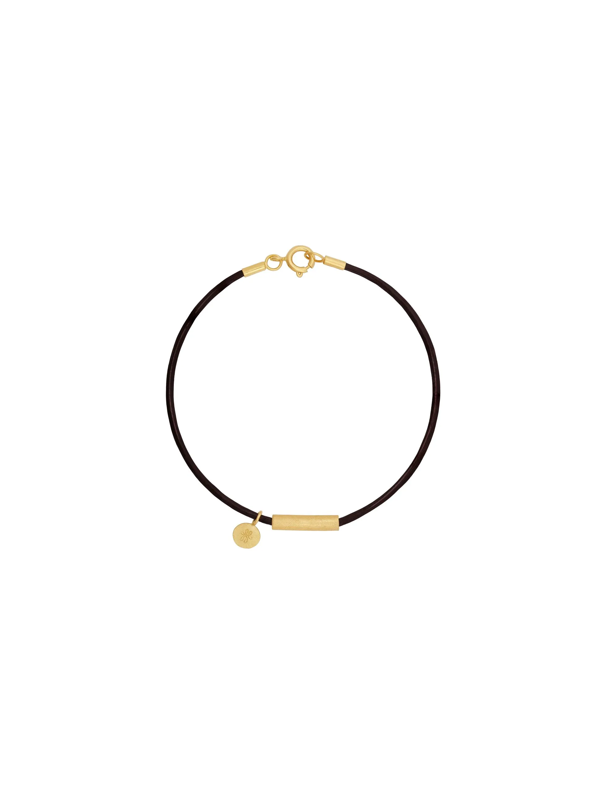 Pulseira Astro Couro Ouro Amarelo Still Pulseira Astro Couro - Imagem 1