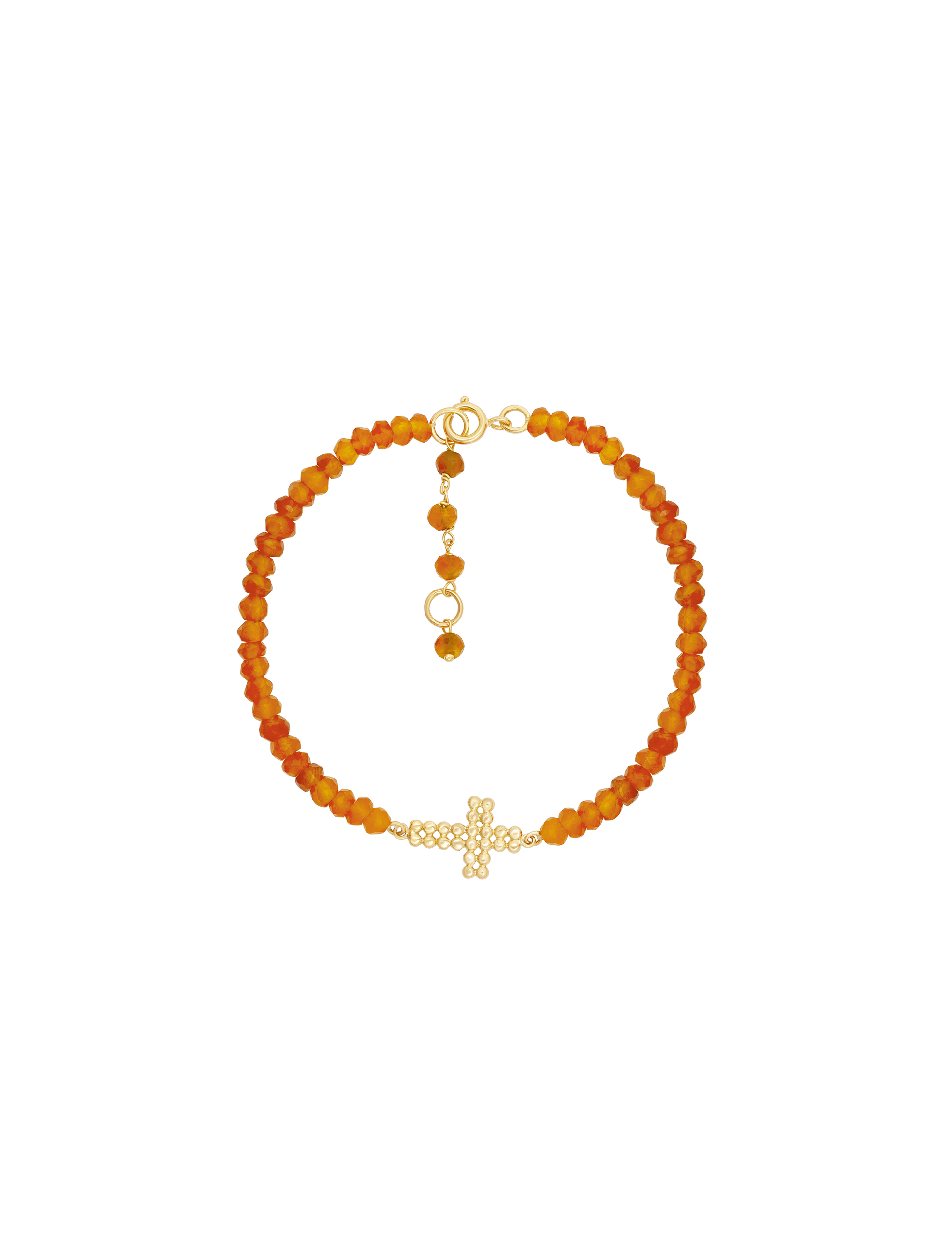 Pulseira Terço Ágata Laranja Still Pulseira Terço Agata Laranja - Imagem 1