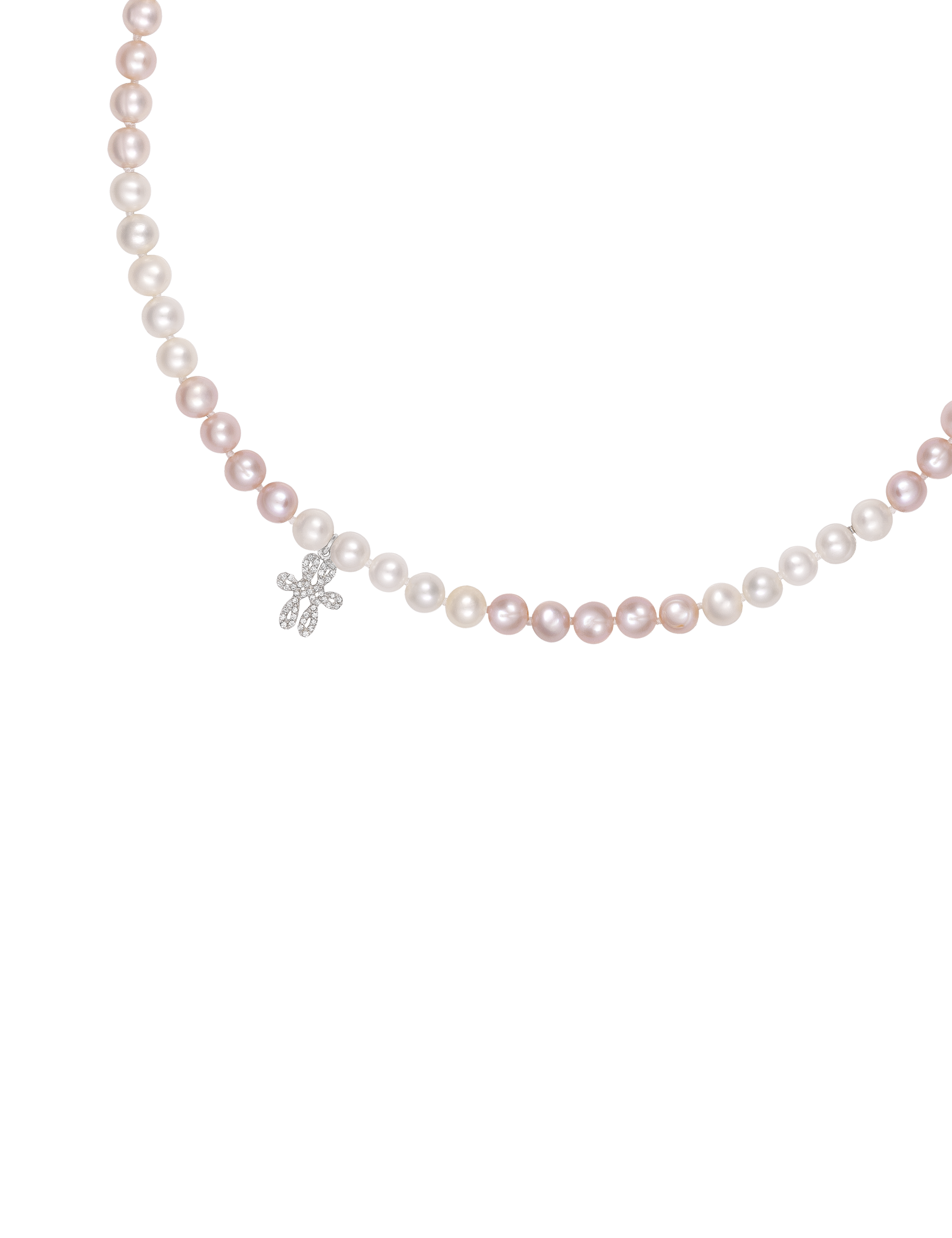 Colar Pérolas com Logo Cravejada Still Colar Pérolas com Logo 13mm Cravejada - Imagem 1