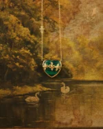 Colar Sagrado Coração Malaquita Menor - Imagem 3