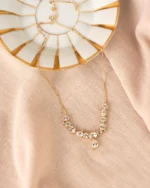 Colar Meia Riviera Memórias Topázio Branco e Diamantes - Imagem 5