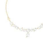 Colar Meia Riviera Memórias Topázio Branco e Diamantes