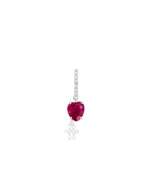 Pingente Broche Colar Turmalina Rosa Coração - Imagem 3