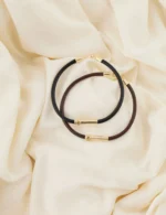 Pulseira Couro Único Pulsar Preta - Imagem 3