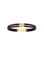 Pulseira Couro Duplo Pulsar Marrom