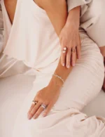 Pulseira Memórias Topázio Branco e Diamantes - Imagem 5