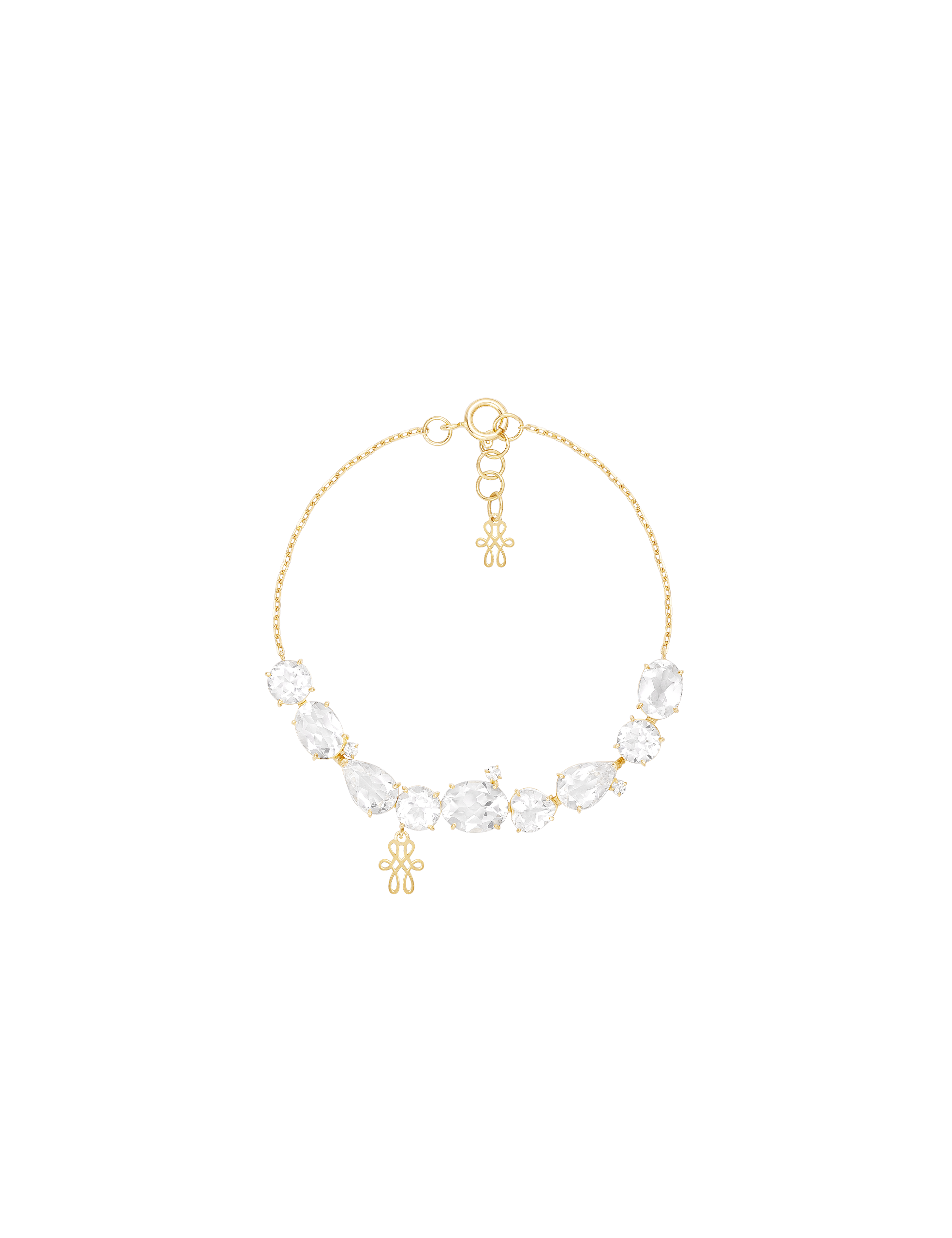 Pulseira Memórias Topázio Branco e Diamantes Still Pulseira Memórias Topázio Branco e Diamantes - Imagem 1