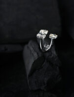 Anel Trio Brilhantes Navete - Imagem 2