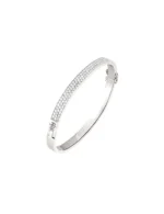 Bracelete Ouro Branco e Brilhantes P
