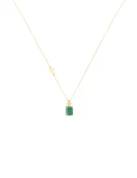 Pingente Esmeralda Retangular 5x7