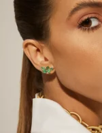 Brinco Earcuff Doce Esmeralda Direito - Imagem 4