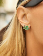 Brinco Earcuff Doce Esmeralda Direito - Imagem 2